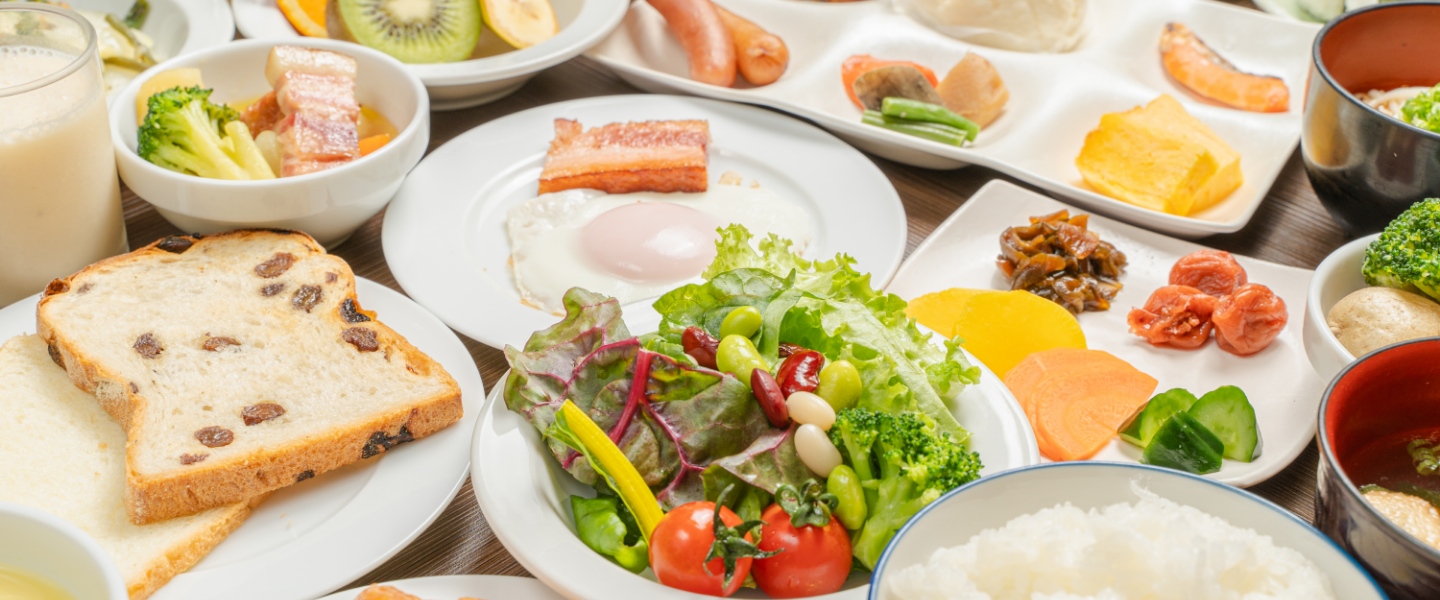 飯坂ホテルジュラク 朝食バイキング メインビジュアル