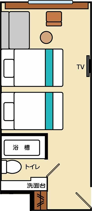 スーペリアツイン 間取り図