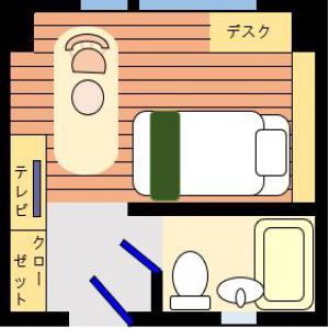 ワーケーションシングル 間取り図